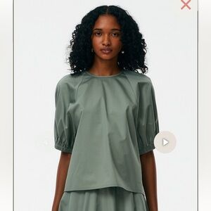 Tibi cotton poplin top in 6